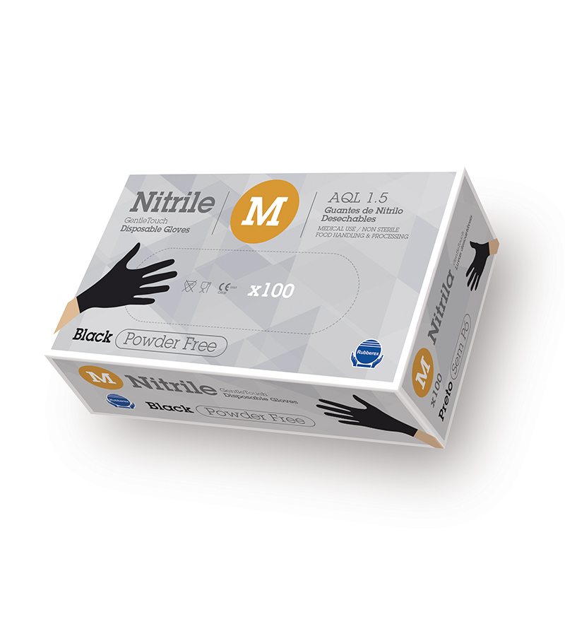 Nitrilo_basico_Negro-1 Guante desechable Nitrilo G.touch 3.5 gramos negro 100 und. - Imagen 1