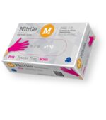 Guante desechable Nitrilo Rosa Magenta 100 und. - Imagen 2