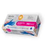 Guante desechable Nitrilo Extra Largo Azul Antebrazo